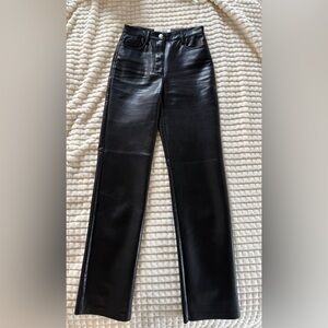 Aritzia Melina Leather Pants